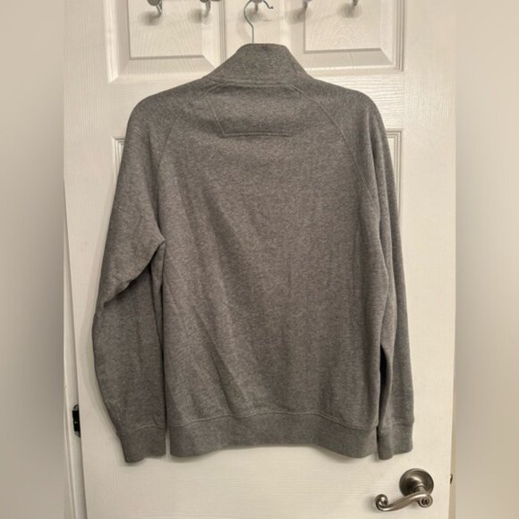 Barbour Gray 1/4 Buttoned Sweater - Picture 2 of 7